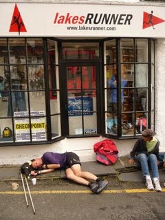 Steve Birkenshaw outside the shop